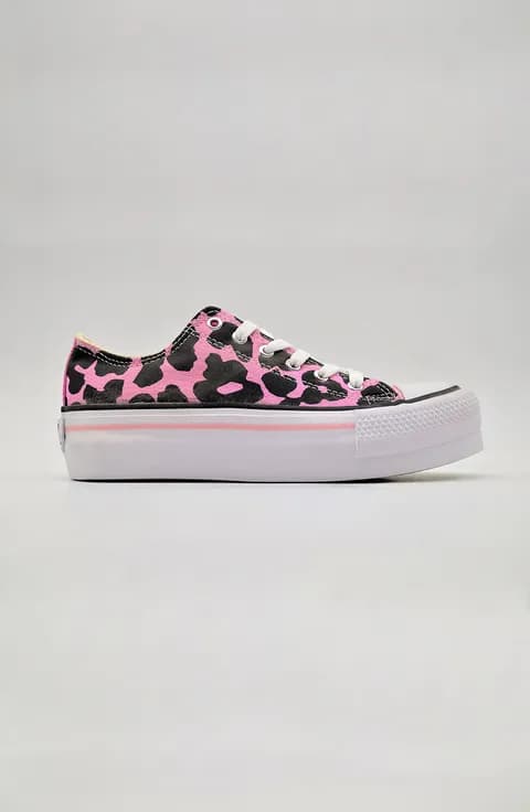 Zapatilla lona Plataforma Print
